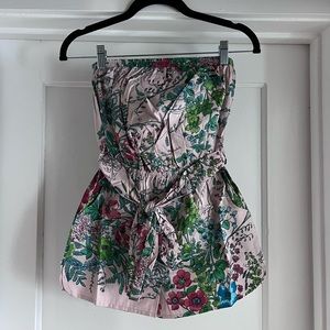 2/6 Plum Pretty Sugar Floral Romper - Brand New